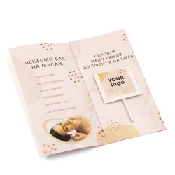 Еврооткрытка с логотипом 8 г